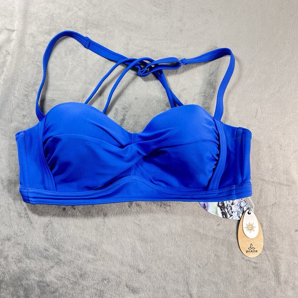 Prana Women's Blue Strappy Elysia Top size M NWT Island Blue